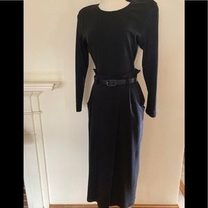 VTG Liz Claiborne Formal Knit Faux Wrap Dress